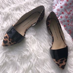 Pointed Leopard Open Side Flats | Size 6.5